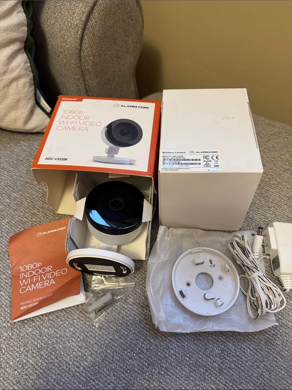 1080p Indoor Wi‑Fi Video Camera - White
